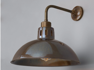 PARIS INDUSTRIAL - Handmade brass wall lamp by mullan lighting - view 2